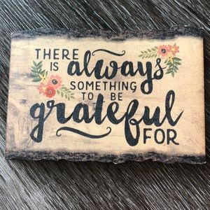 Grateful decor sign
